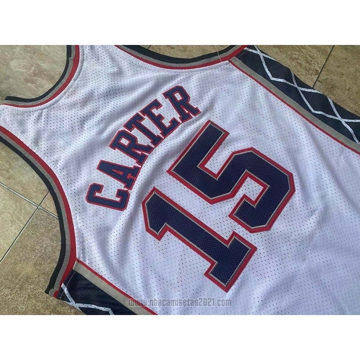 Camiseta Brooklyn Nets Vince Carter #15 Mitchell & Ness 2006-07 Blanco